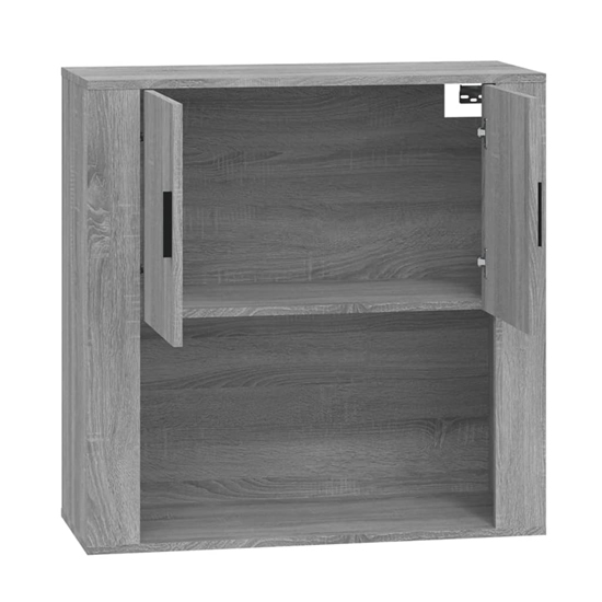 Sarnia Wall Storage Cabinet With 2 Doors In Grey Sonoma Oak
