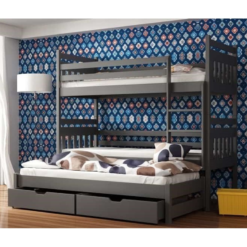 Read more about Sarnia wooden bunk bed without mattress and trundle in graphite
