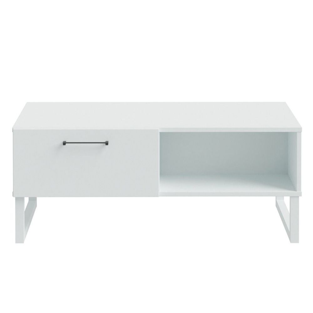 Sarnia Wooden Coffee Table With 1 Drawer In Light Grey