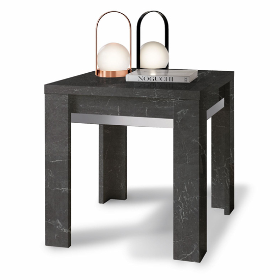 Read more about Sarver high gloss lamp table square in black