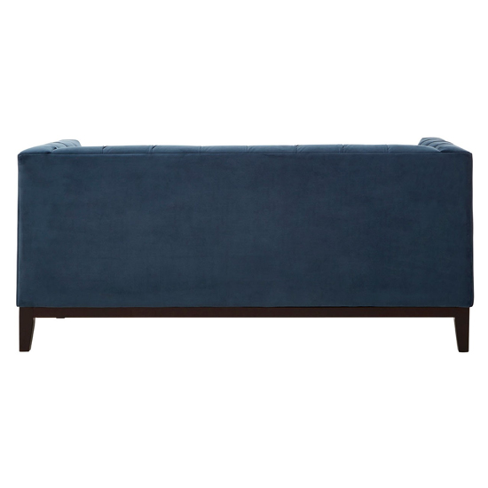 Sasha 2 Seater Midnight Velvet Sofa In Blue Furniture In Fashion