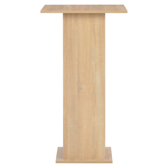 Sasha Square Wooden Bar Table In Oak