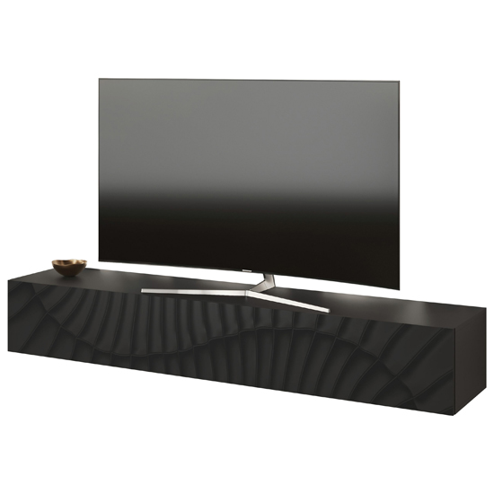 Sassari Wooden TV Stand With 1 Door In Anthracite
