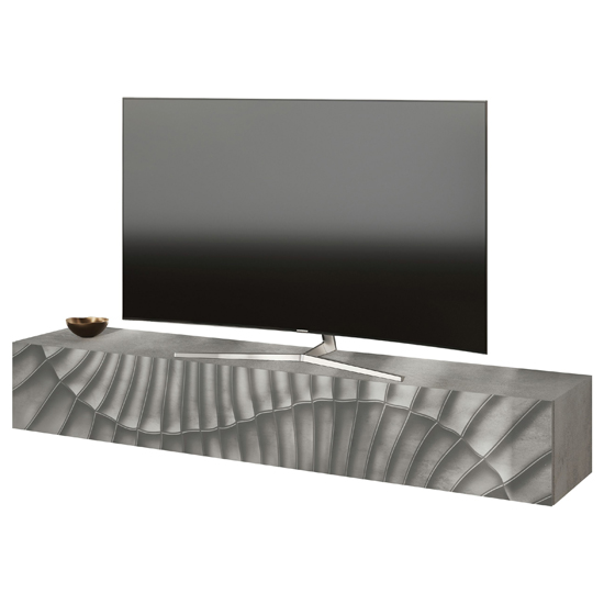 Sassari Wooden TV Stand With 1 Door In Concrete Effect