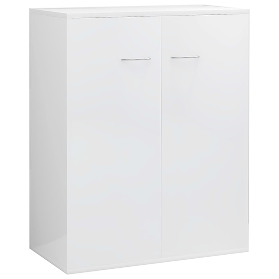 Sassy High Gloss Sideboard With 2 Doors In White_3