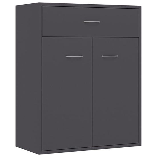 Sassy Wooden Sideboard With 2 Doors 1 Drawer In Grey_3