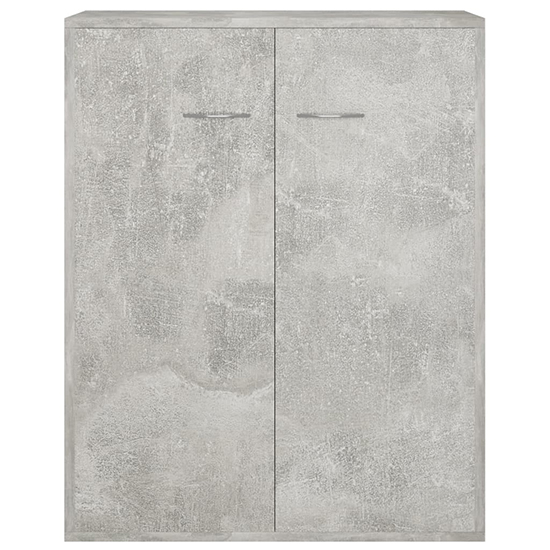 Sassy Wooden Sideboard With 2 Doors In Concrete Effect
