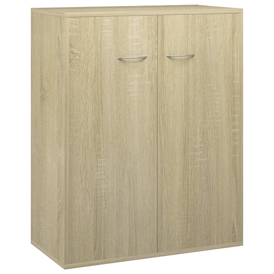 Sassy Wooden Sideboard With 2 Doors In Sonoma Oak