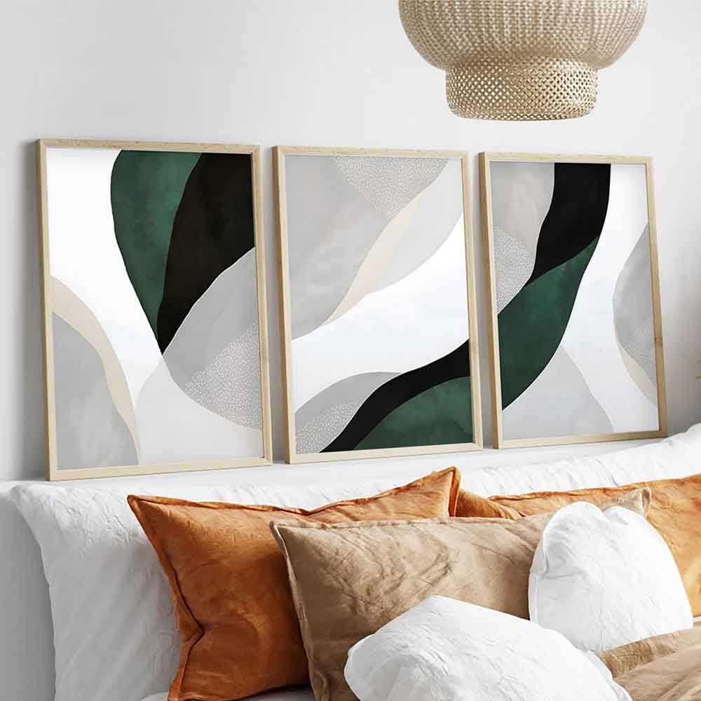 Satori Wooden 20x30cm Nordic Forest Art of Frame Set of 3 in Multicolour