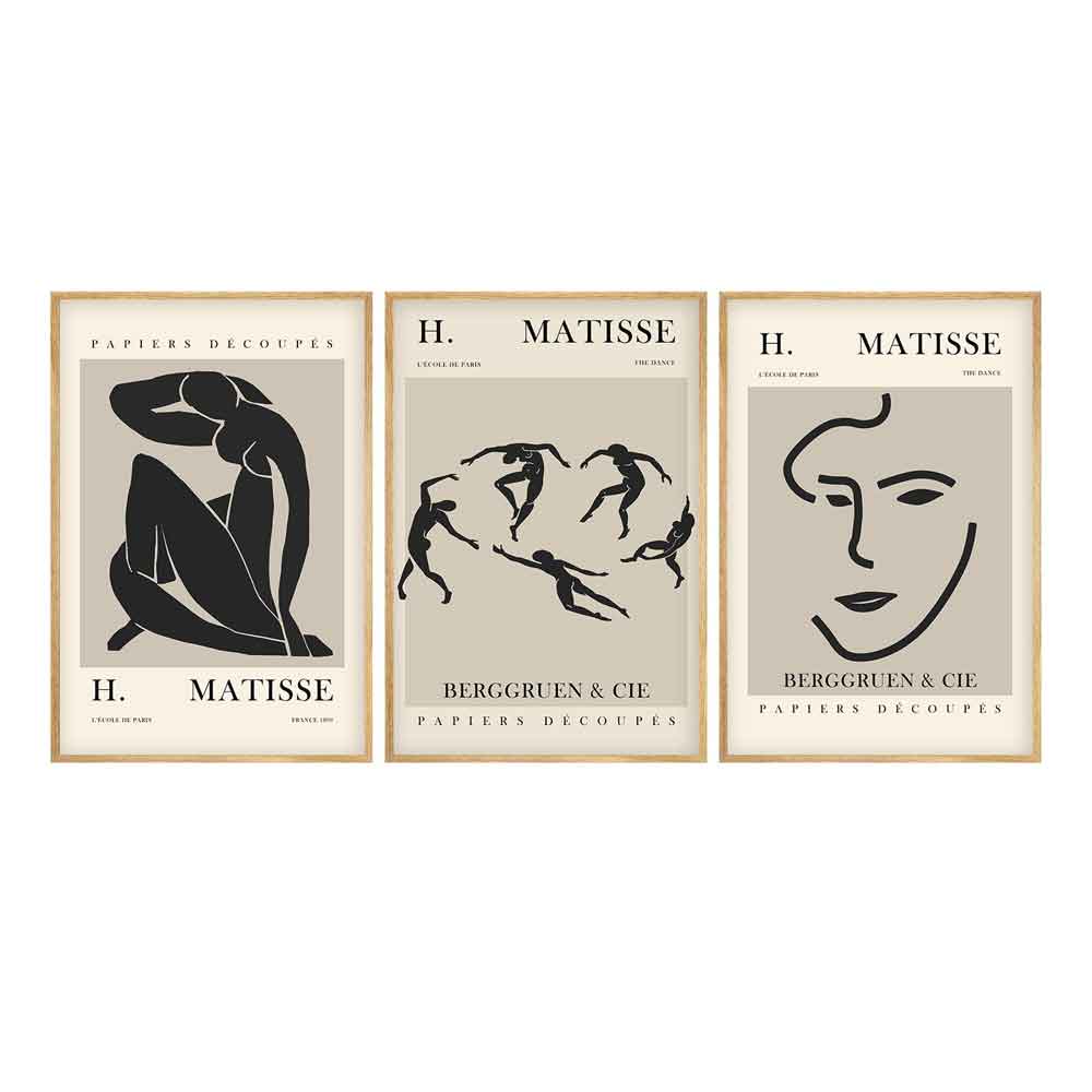 Satori Wooden 30x40cm Berggruen Art of Frame Set of 3 in Multicolour