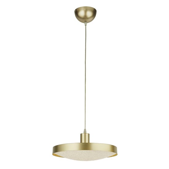 Read more about Saucer led crystal sand diffuser ceiling pendant light in gold
