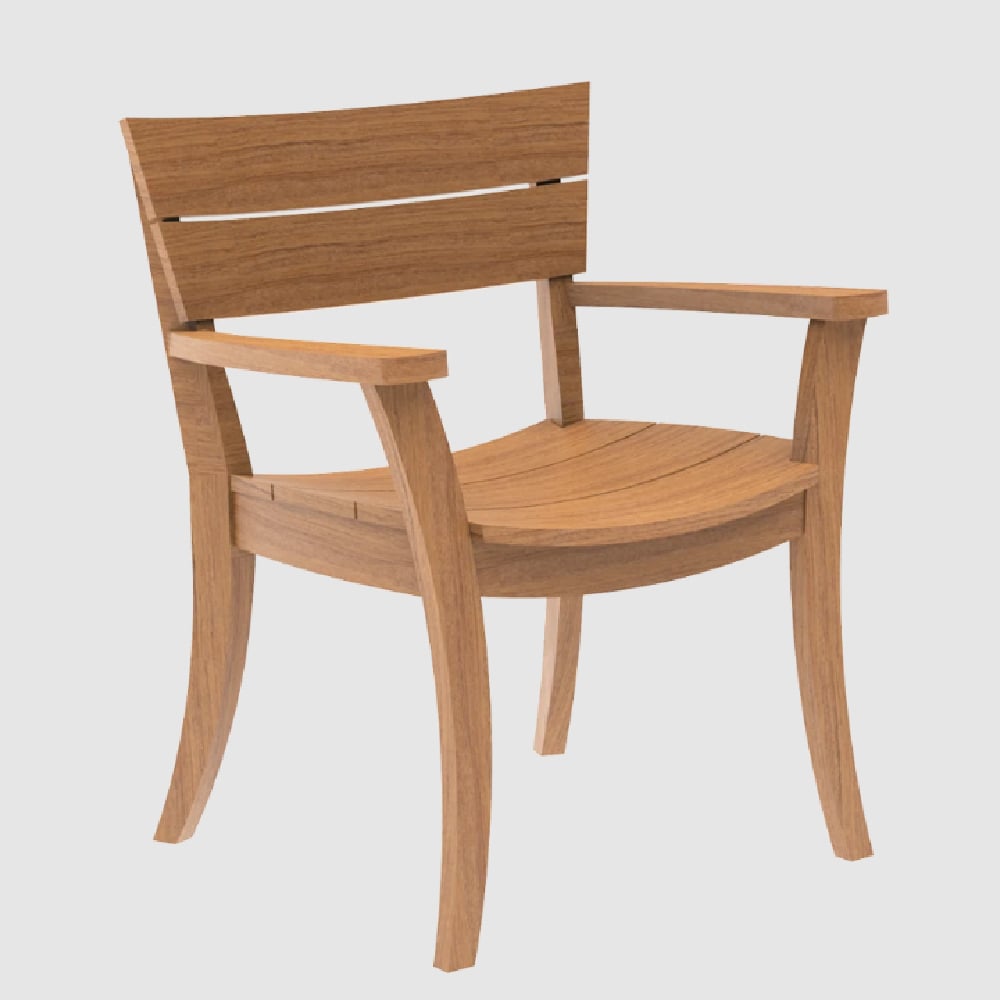 Product photograph of Sauchie Wooden Garden Armchair In Natural from Furniture in Fashion