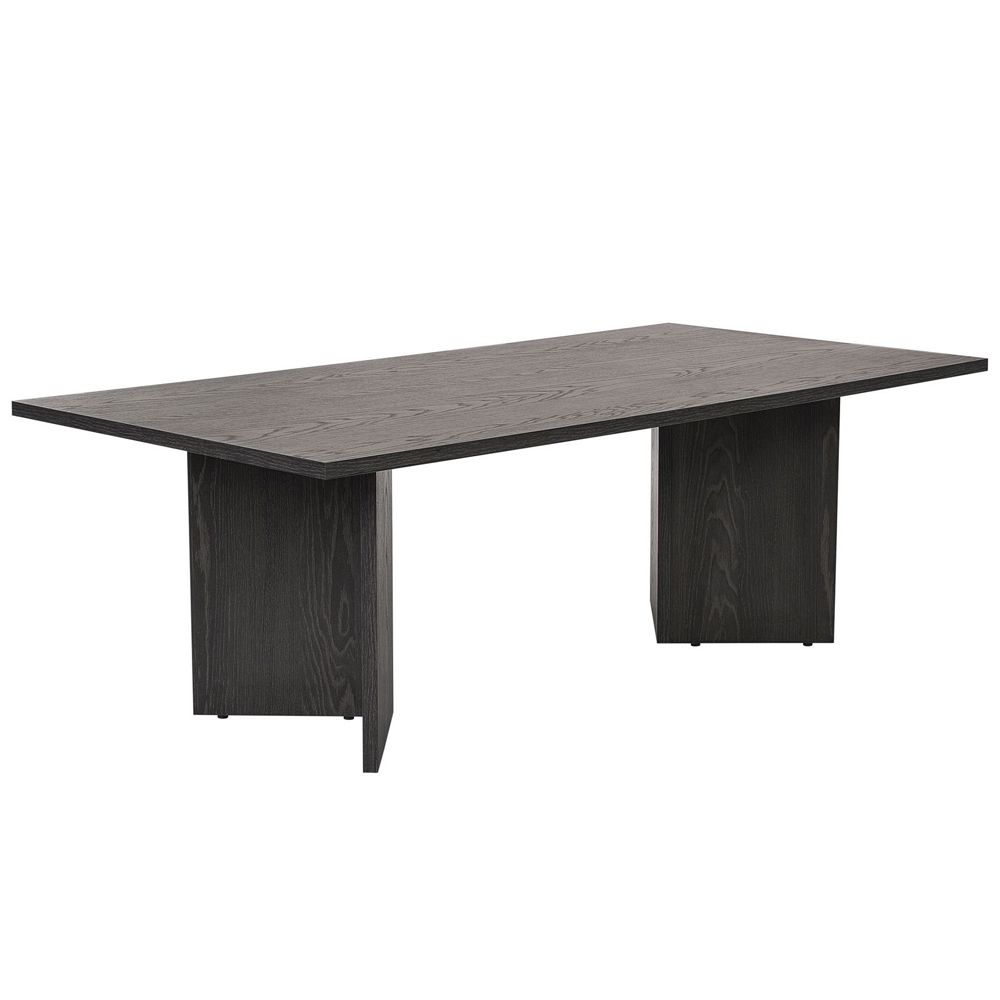 Savella Rectangular Wooden Coffee Table in Lumiere Black