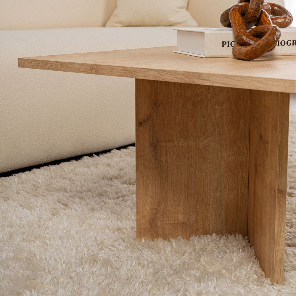 Savella Rectangular Wooden Coffee Table in Sapphire Oak