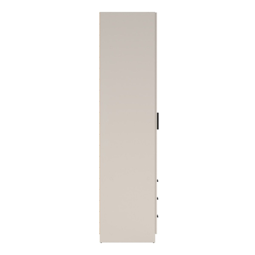 Savoy Wooden Wardrobe with 2 Doors 3 Drawers in Cashmere