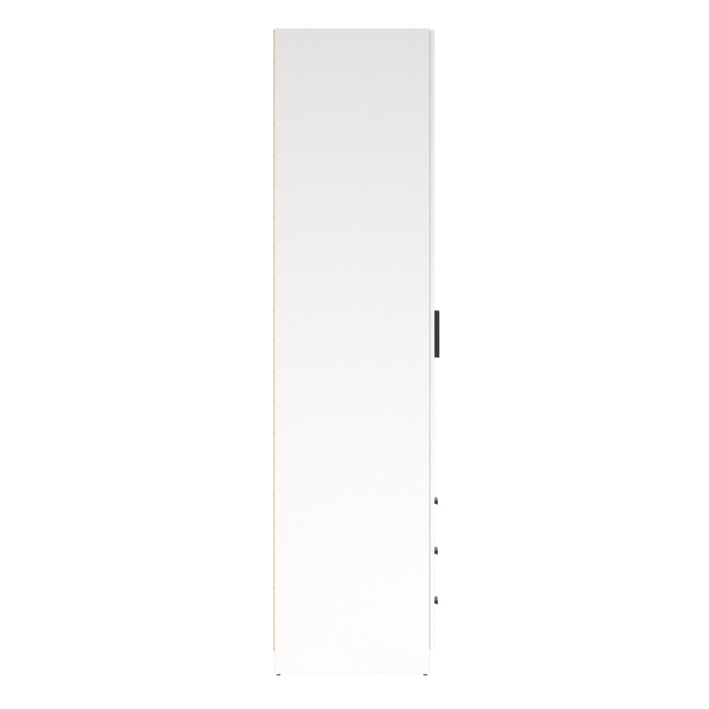 Savoy Wooden Wardrobe with 2 Doors 3 Drawers in White