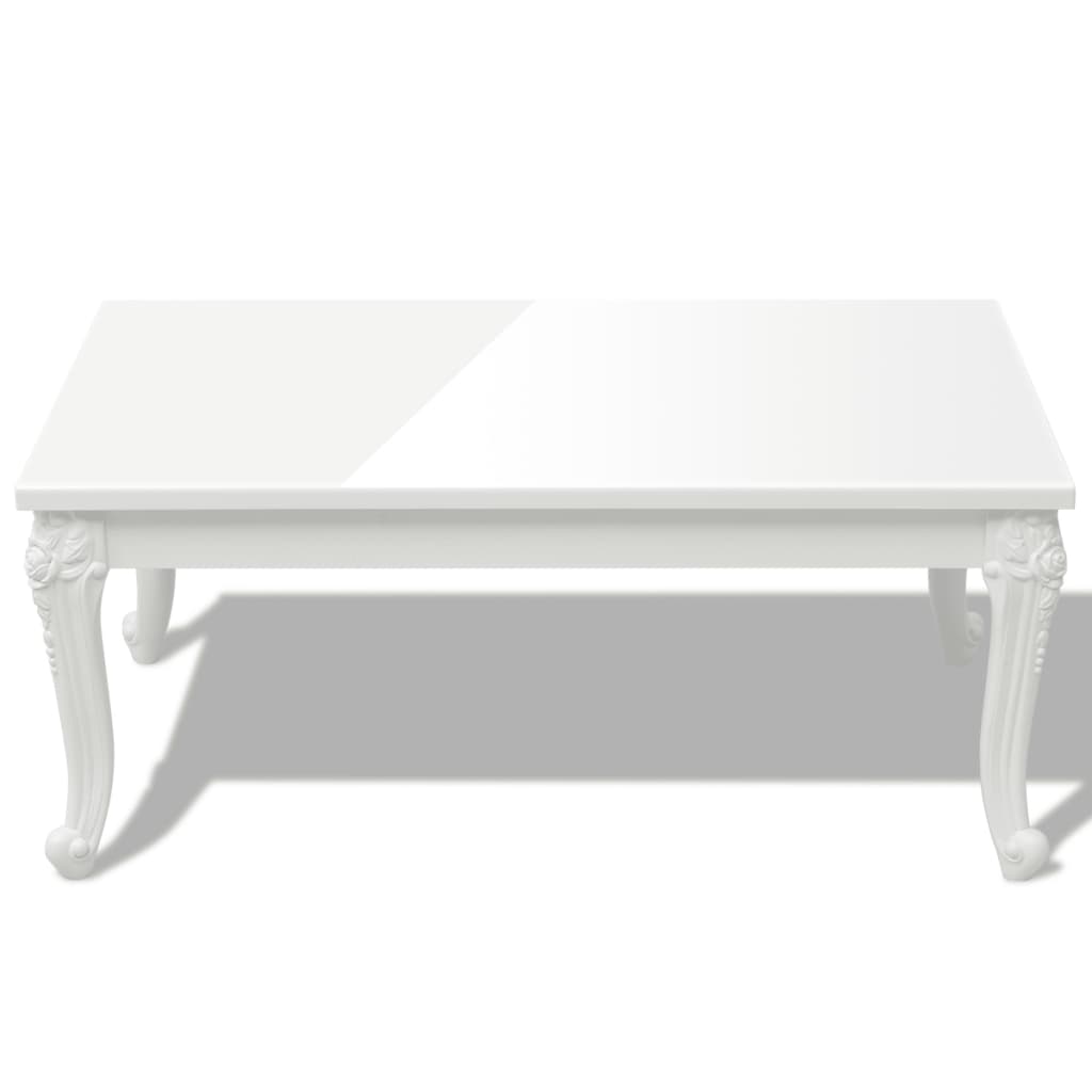 Savva Medium High Gloss Coffee Table In White_3