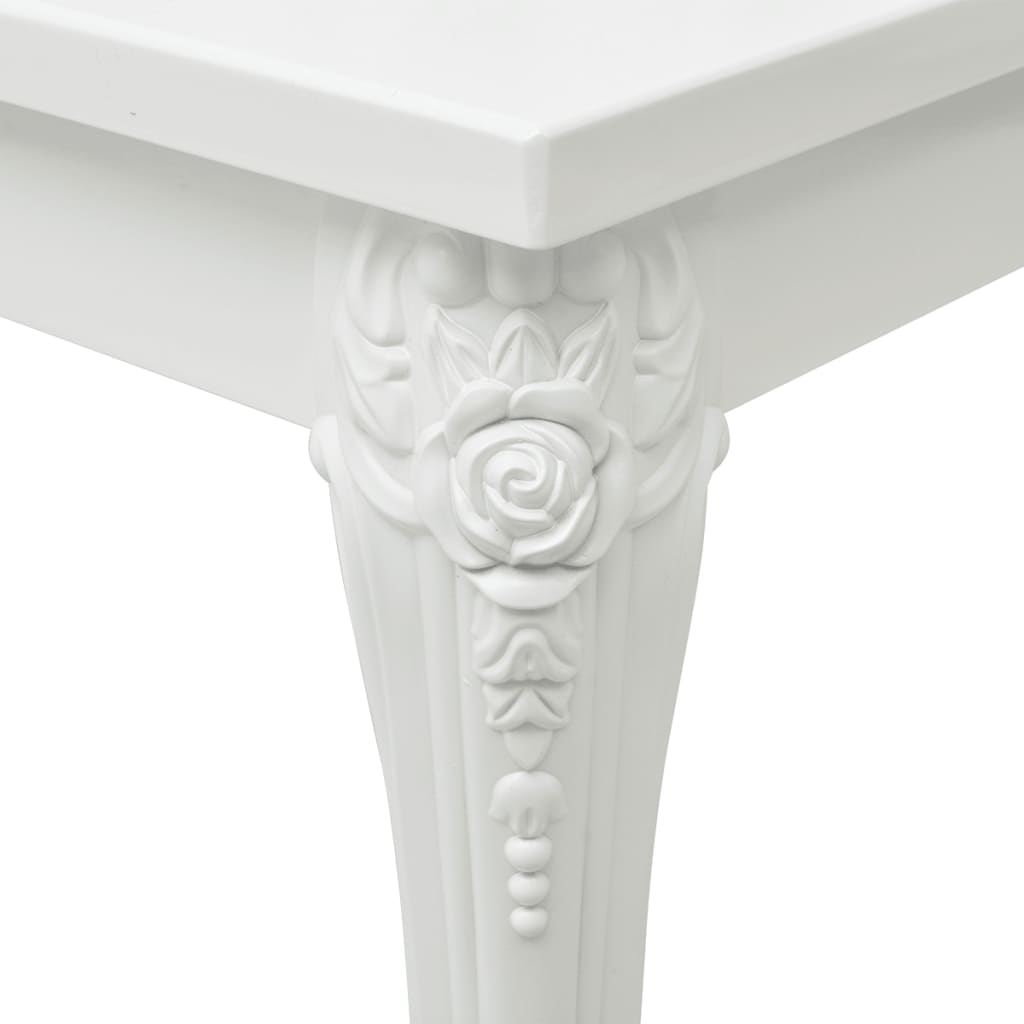 Savva Medium High Gloss Coffee Table In White