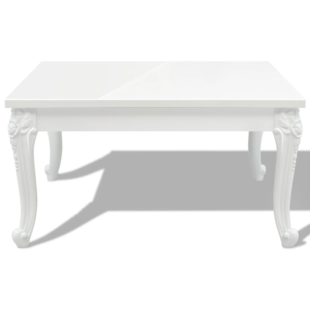 Savva Small High Gloss Coffee Table In White_3