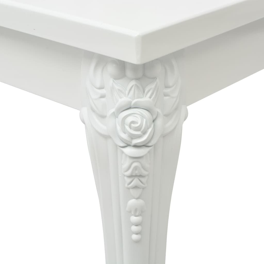 Savva Small High Gloss Coffee Table In White
