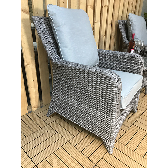 Savvy Alexandra Weave 3 Piece Lounge Set With Table In Grey_3