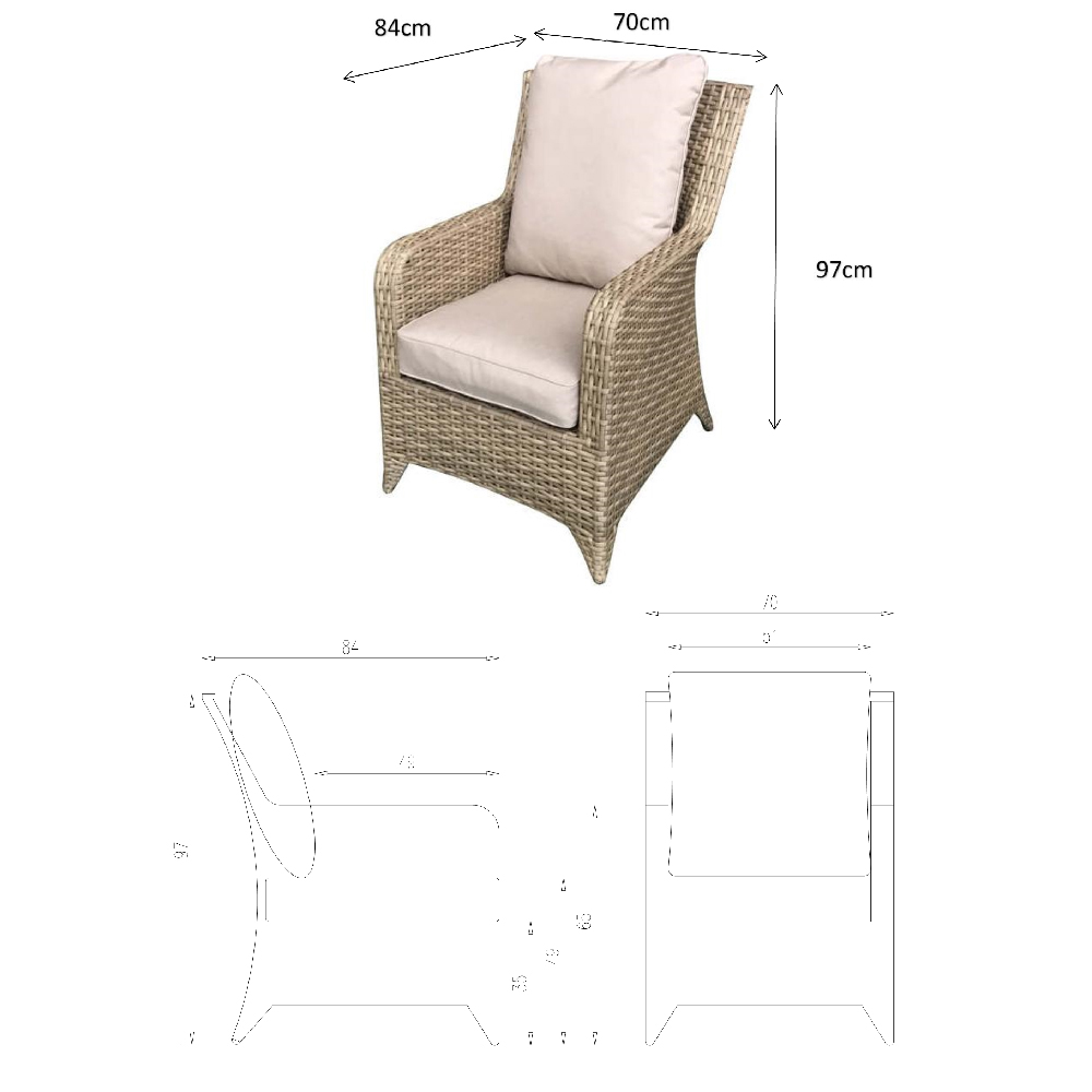 Savvy Rattan Garden 4 Seater Sofa Set With Coffee Table In Grey