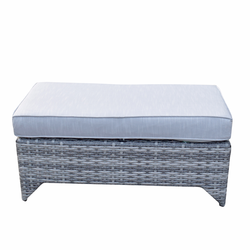 Savvy Rattan Garden 5 Seater Sofa Set With Coffee Table In Grey