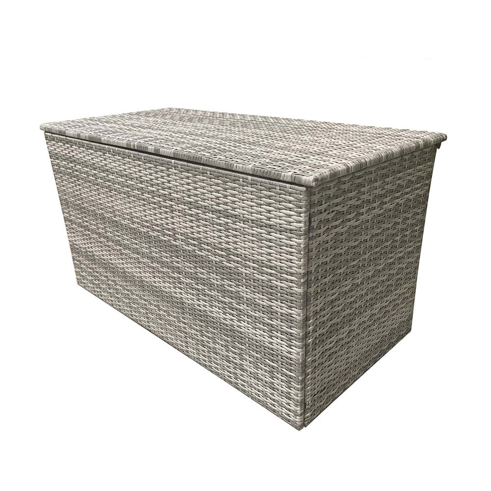 Savvy Rattan Outdoor Storage Box In Grey