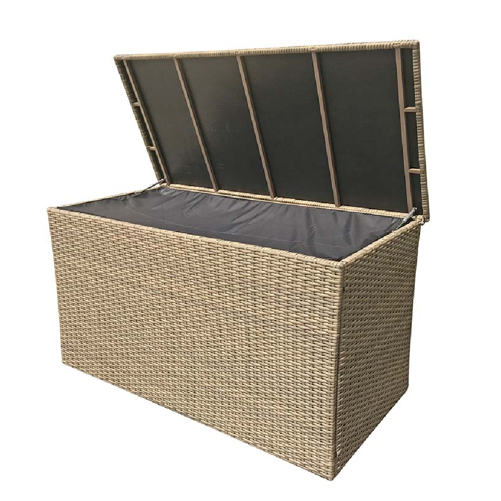 Savvy Rattan Outdoor Storage Box In Natural