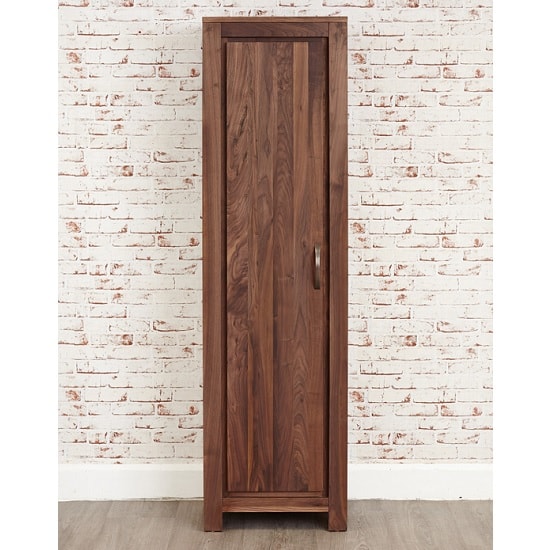 Sayan Wooden Shoe Cupboard In Walnut With 1 Door_2
