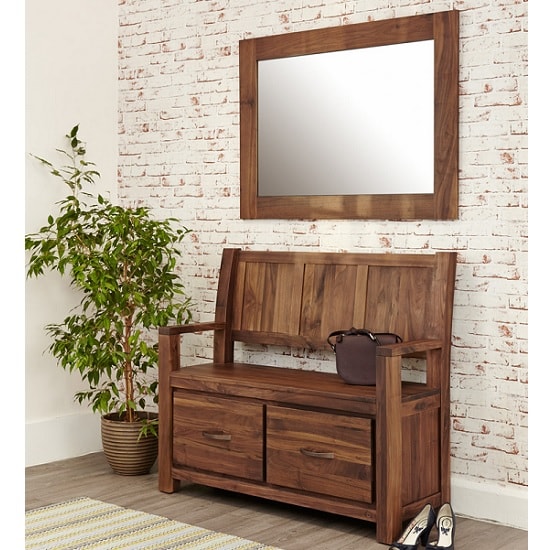 Sayan Wooden Wall Mirror Rectangular In Walnut_5