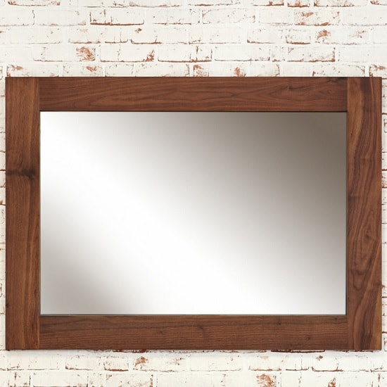 Sayan Wooden Wall Mirror Rectangular In Walnut_2