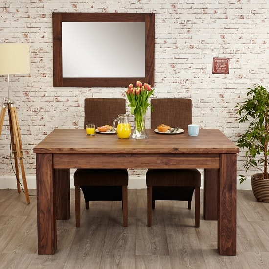 Sayan Wooden Extendable Dining Table In Walnut | Furniture ...