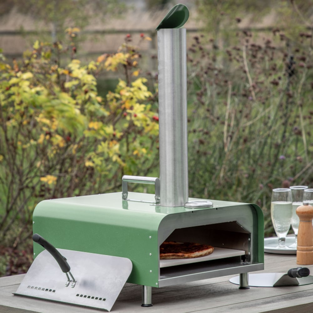 Sayreville Outdoor Stainless Steel Pellet Pizza Oven In Green