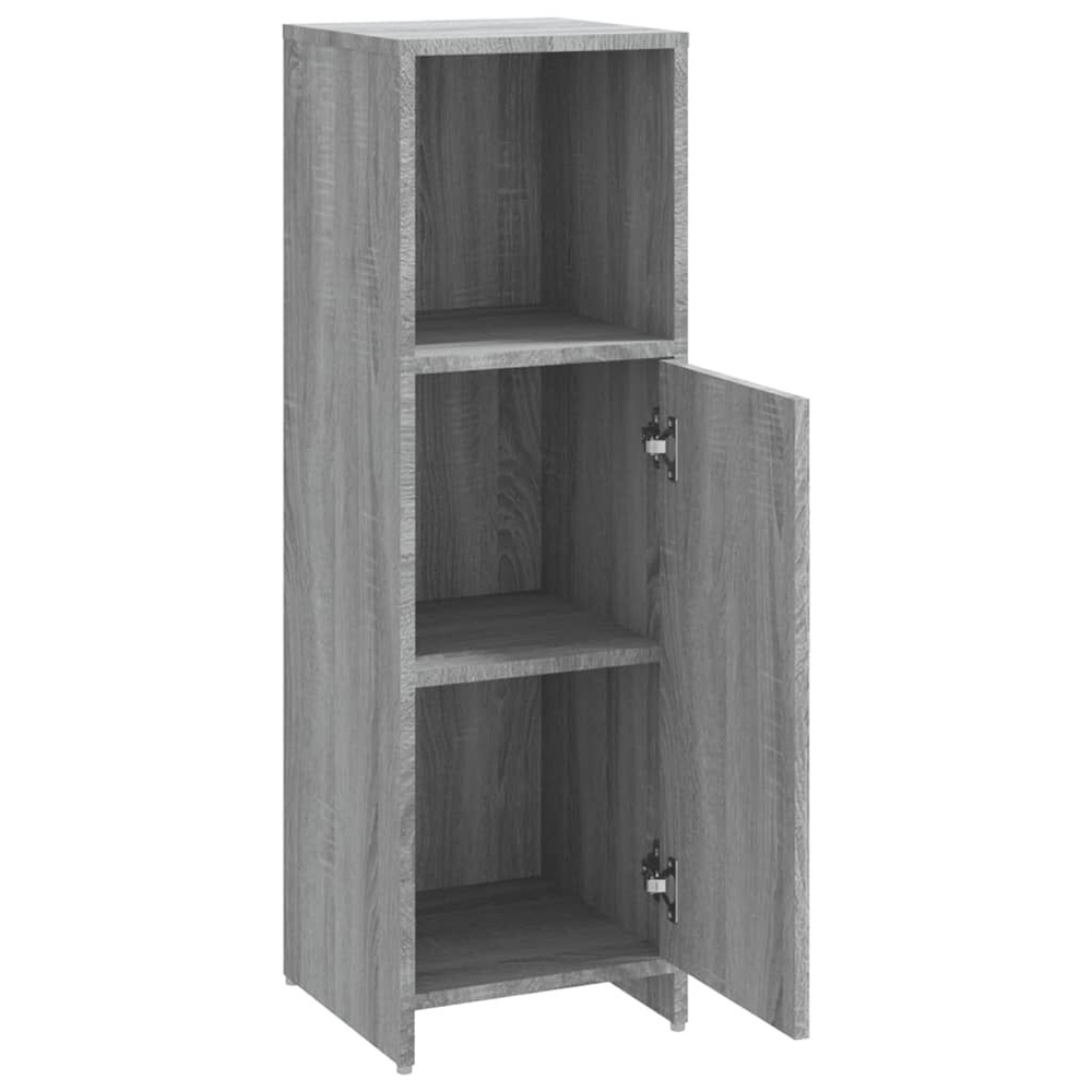 Sayreville Wooden Bathroom Cabinet With 1 Door - Grey Sonoma