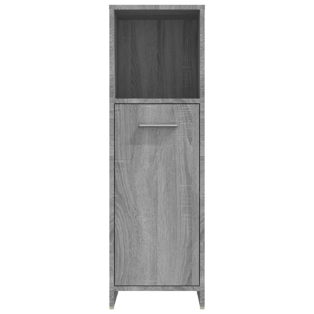 Sayreville Wooden Bathroom Cabinet With 1 Door - Grey Sonoma