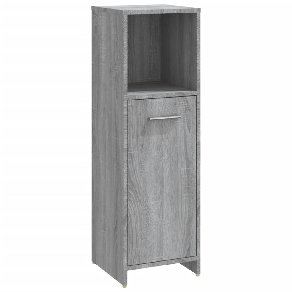 Sayreville Wooden Bathroom Cabinet With 1 Door - Grey Sonoma