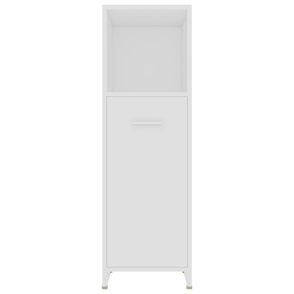 Sayreville Wooden Bathroom Cabinet With 1 Door - White
