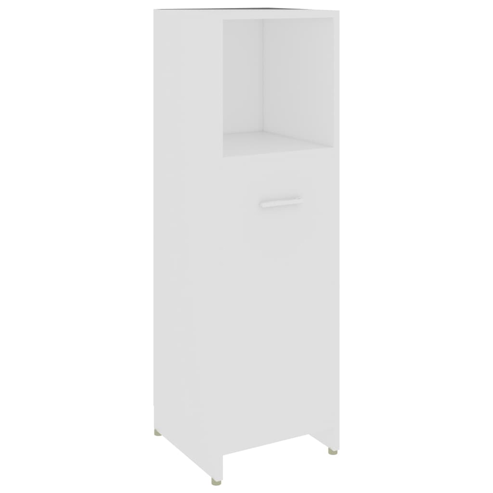 Sayreville Wooden Bathroom Cabinet With 1 Door - White