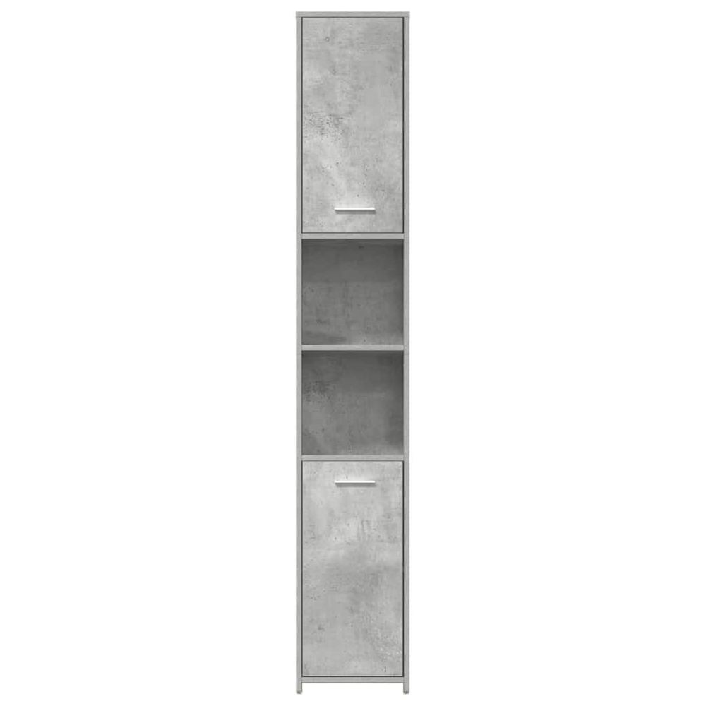 Sayreville Wooden Bathroom Cabinet With 2 Doors With Handle - Concrete Grey