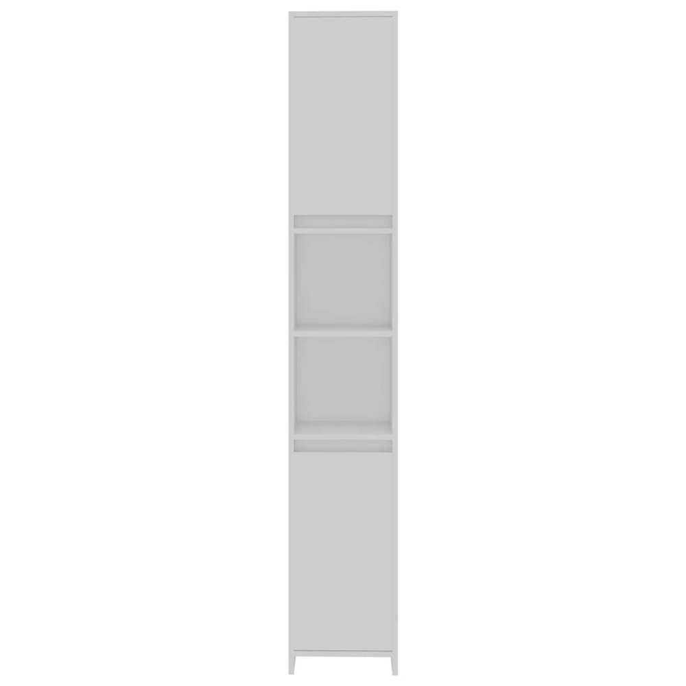 Sayreville Wooden Bathroom Cabinet With 2 Doors Without Handle - White