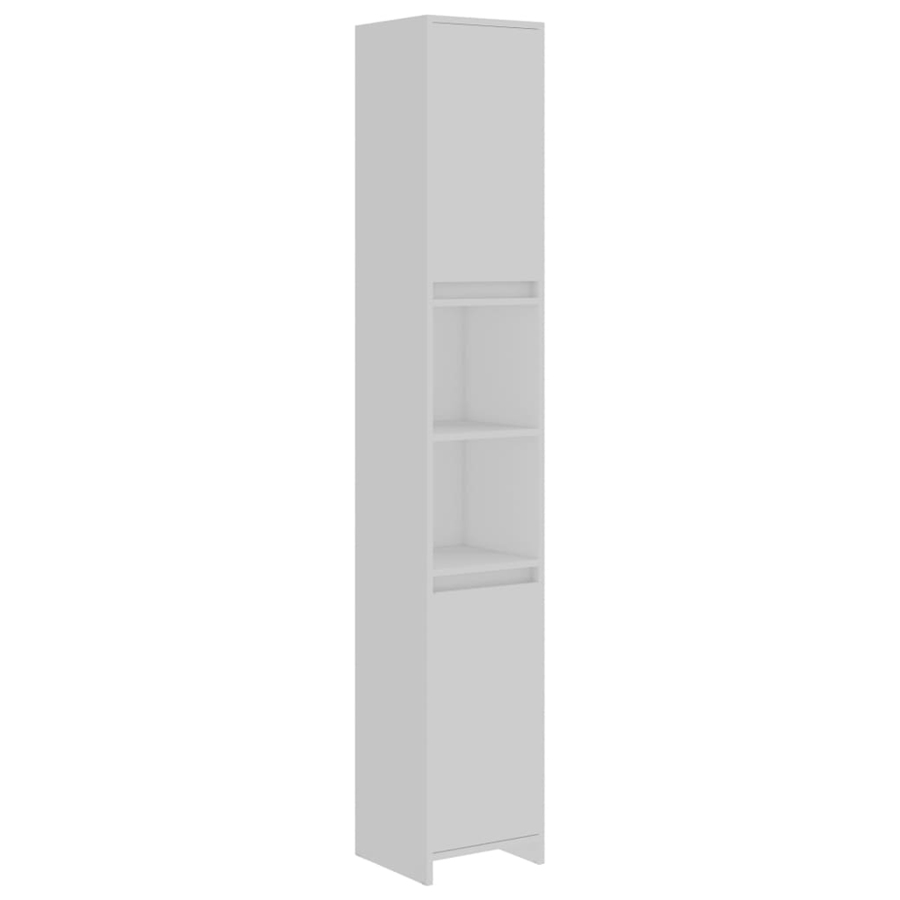 Sayreville Wooden Bathroom Cabinet With 2 Doors Without Handle - White