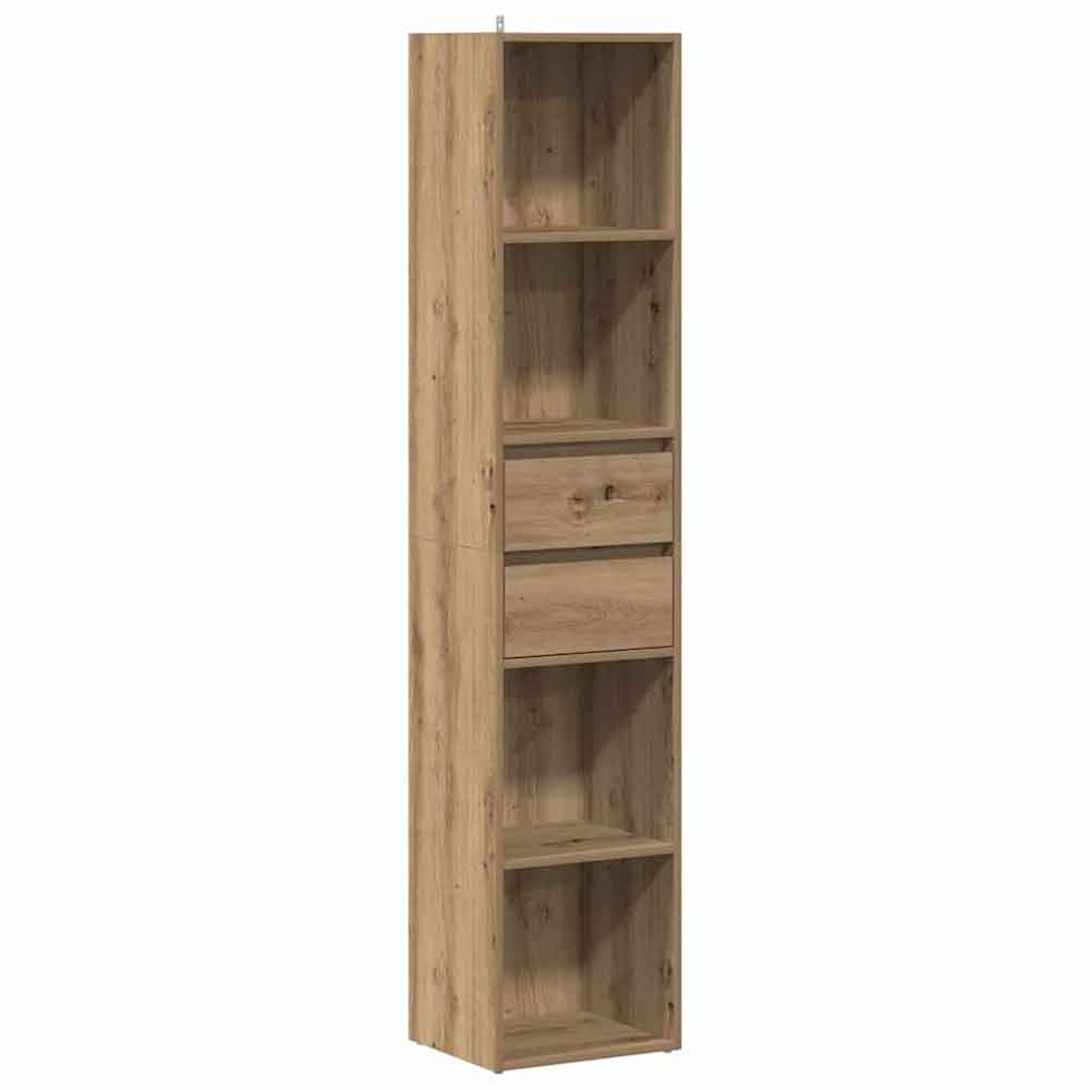 Sayreville Wooden Bathroom Cabinet With 2 Drawers - Artisan Oak