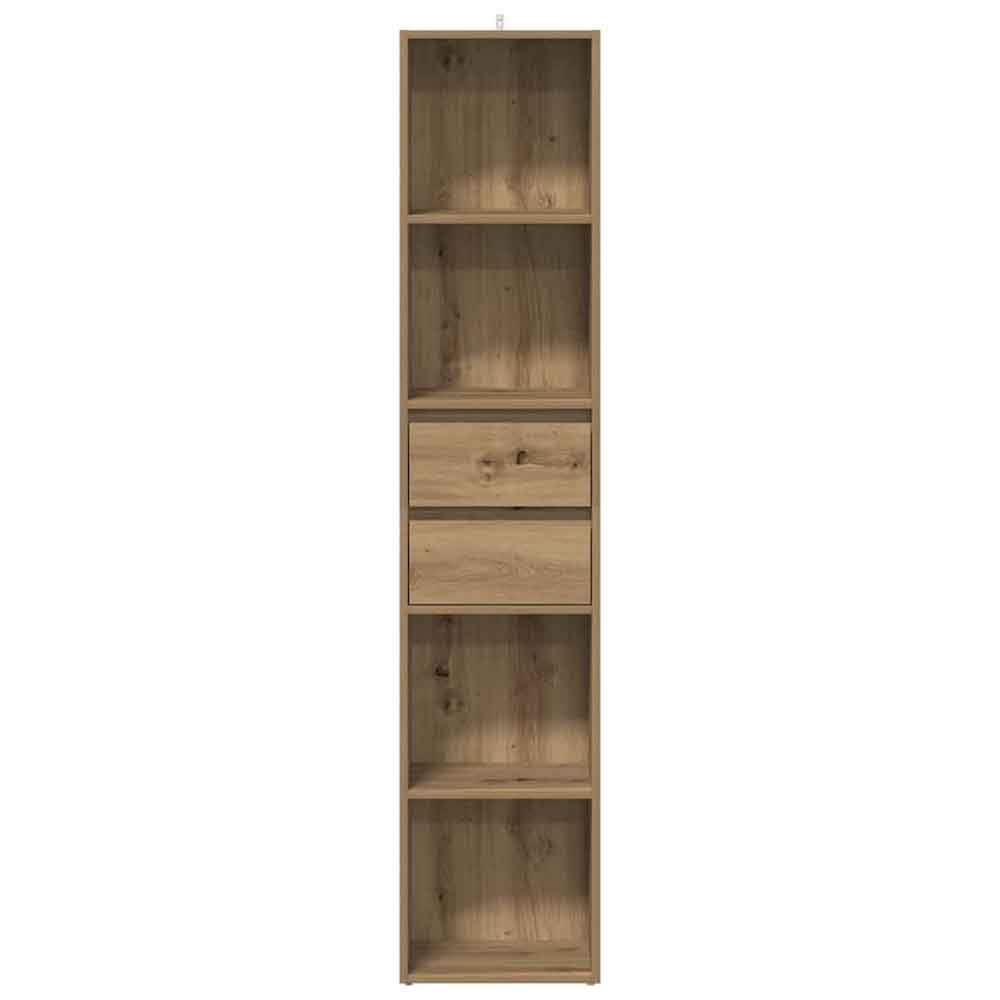 Sayreville Wooden Bathroom Cabinet With 2 Drawers - Artisan Oak