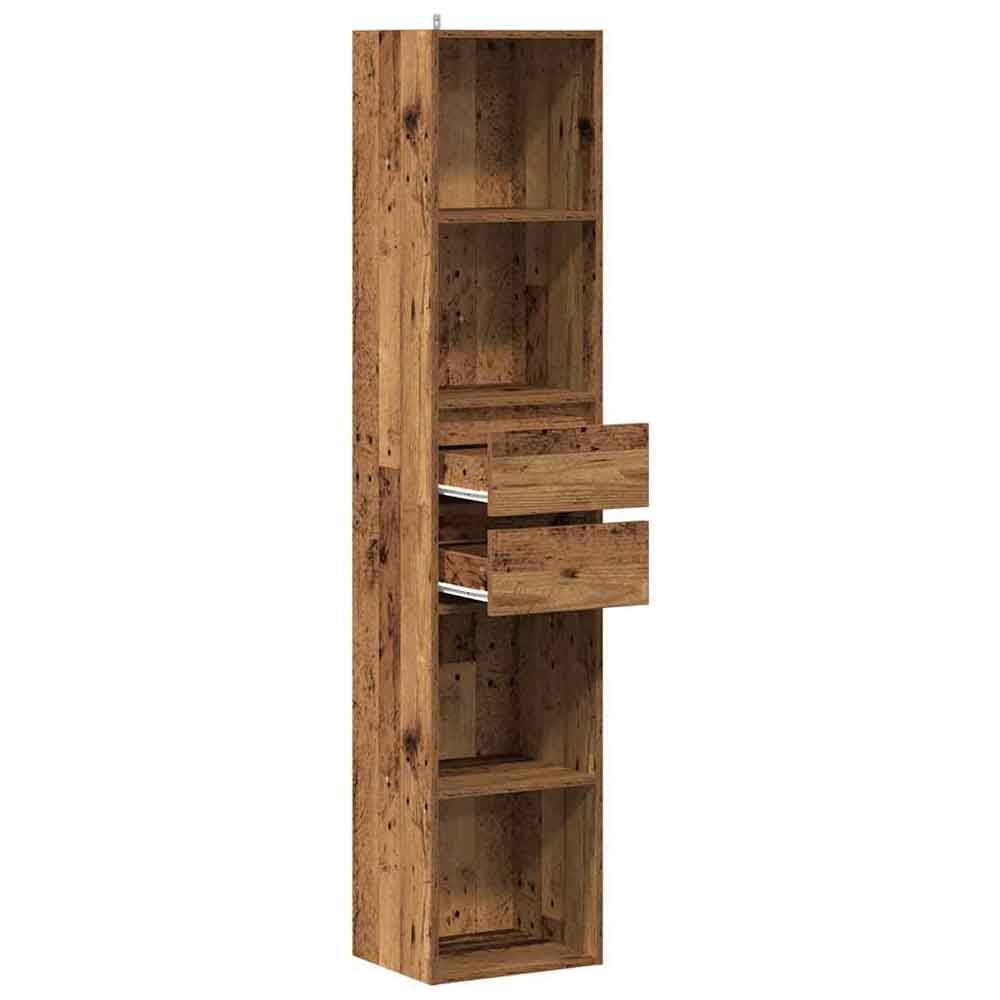 Sayreville Wooden Bathroom Cabinet With 2 Drawers - Brown