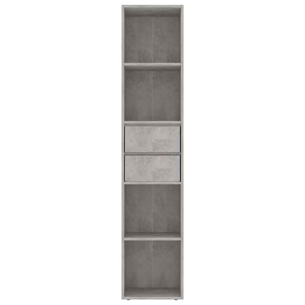 Sayreville Wooden Bathroom Cabinet With 2 Drawers - Concrete Grey