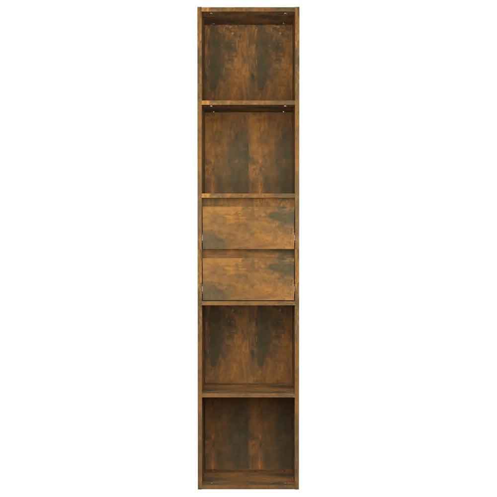 Sayreville Wooden Bathroom Cabinet With 2 Drawers - Smoked Oak
