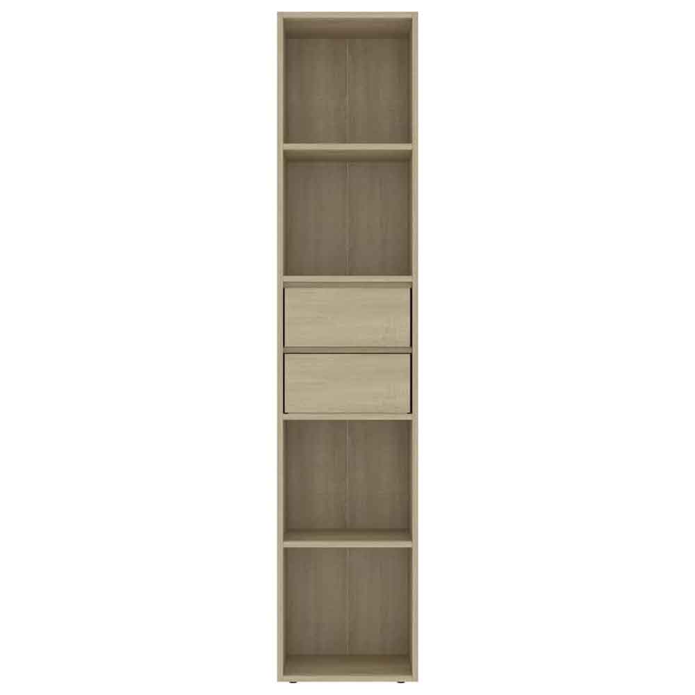 Sayreville Wooden Bathroom Cabinet With 2 Drawers - Sonoma Oak