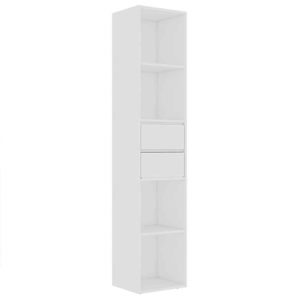 Sayreville Wooden Bathroom Cabinet With 2 Drawers - White