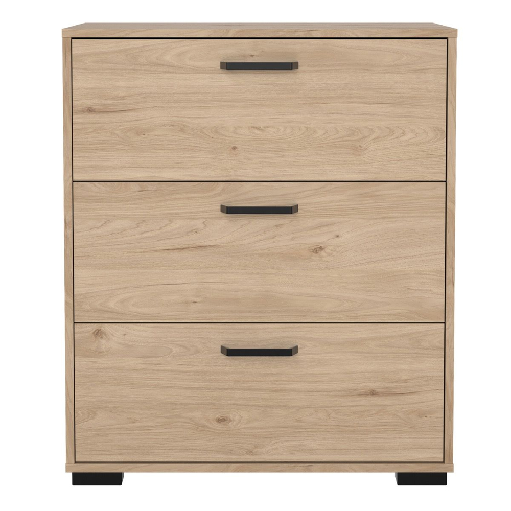 Sayreville Wooden Chest Of 3 Drawers In Jackson Hickory